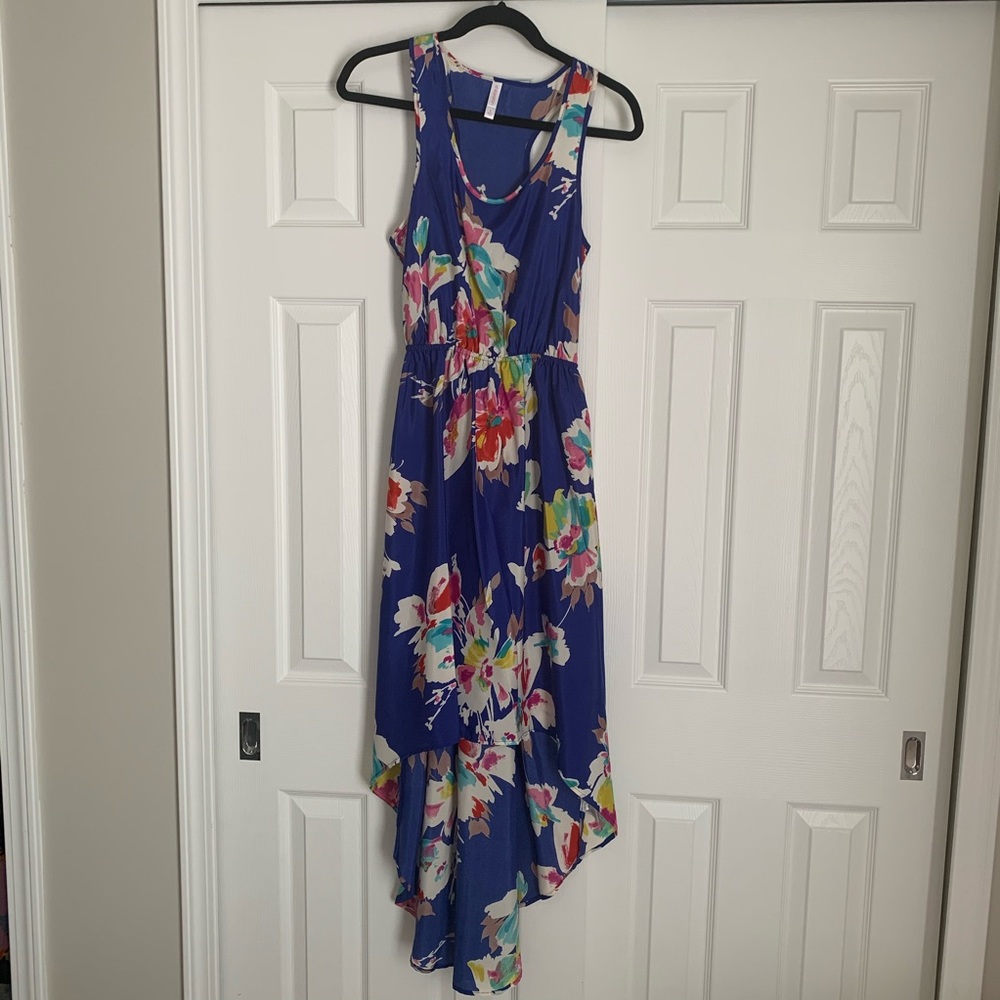Floral High Low Dress